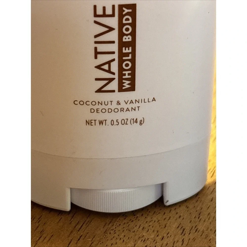 NATIVE Natural Deodorant (.5oz/14g) Travel SizeCOCONUT & VANILLA - Lot of 2  New